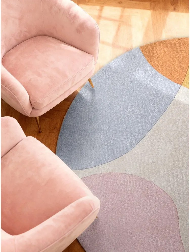 Wełniany okrągły dywan tkany ręcznie ø 200 cm Hackney Clarissa – Ted Baker