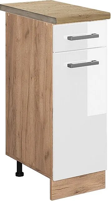 Szafka dolna do kuchni biały wysoki połysk 30x60x81.6 r-line