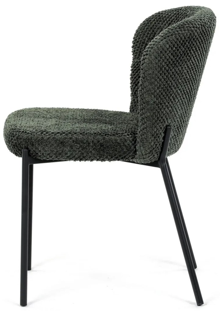 Zestaw krzeseł do jadalni Bouclé CT-W1077 GRN2, 4szt.