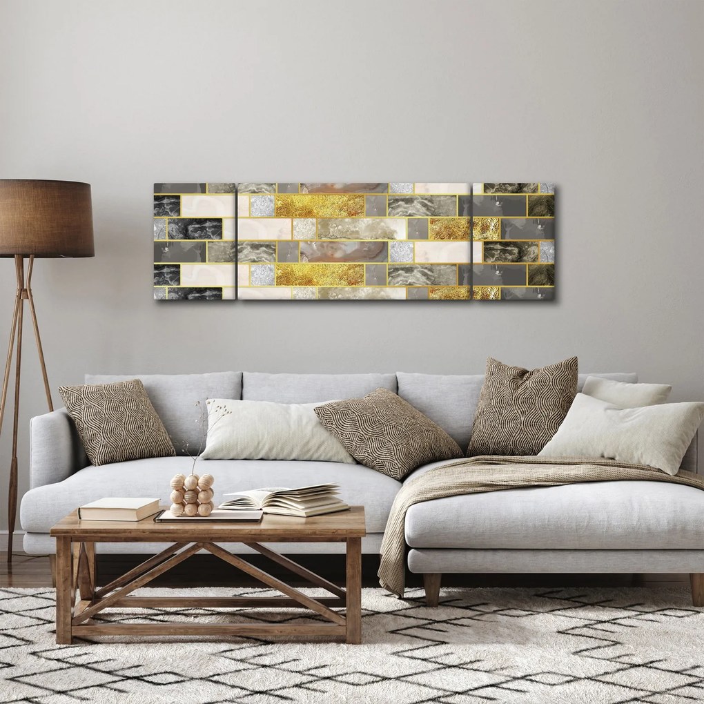 Obraz - Dekoracje z teksturami (170x50 cm)
