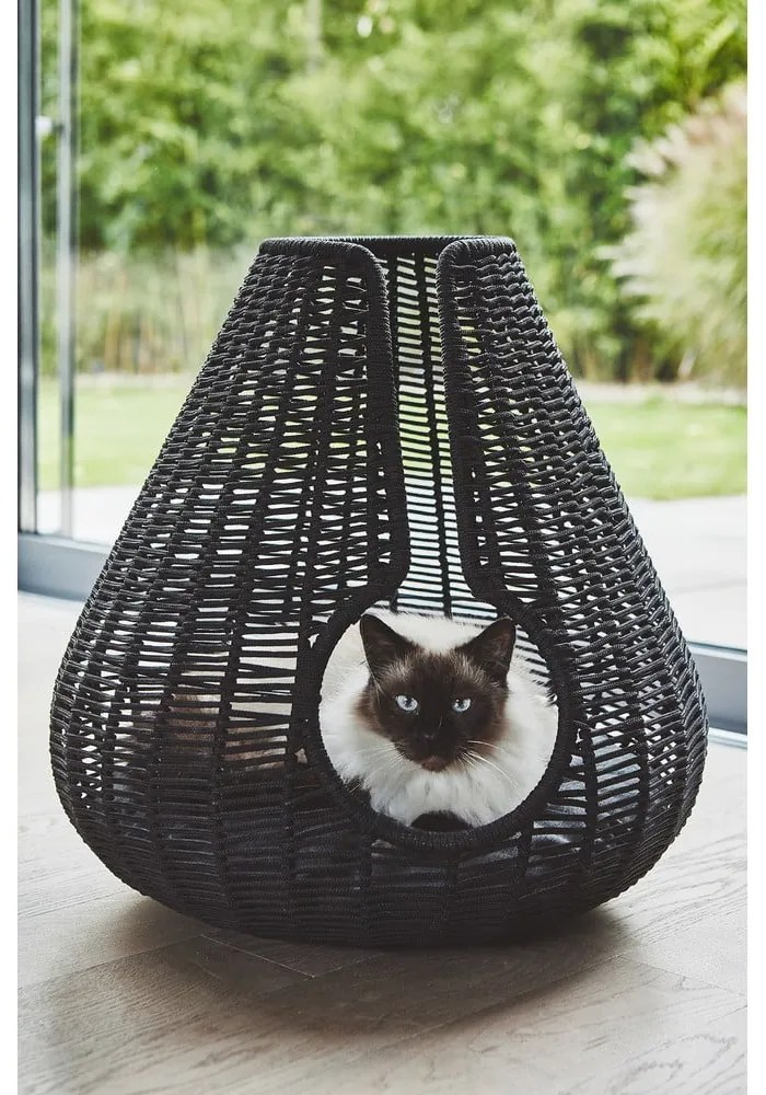 Antracytowe legowisko dla kotów ø 56 cm Perla Anthracite – MiaCara