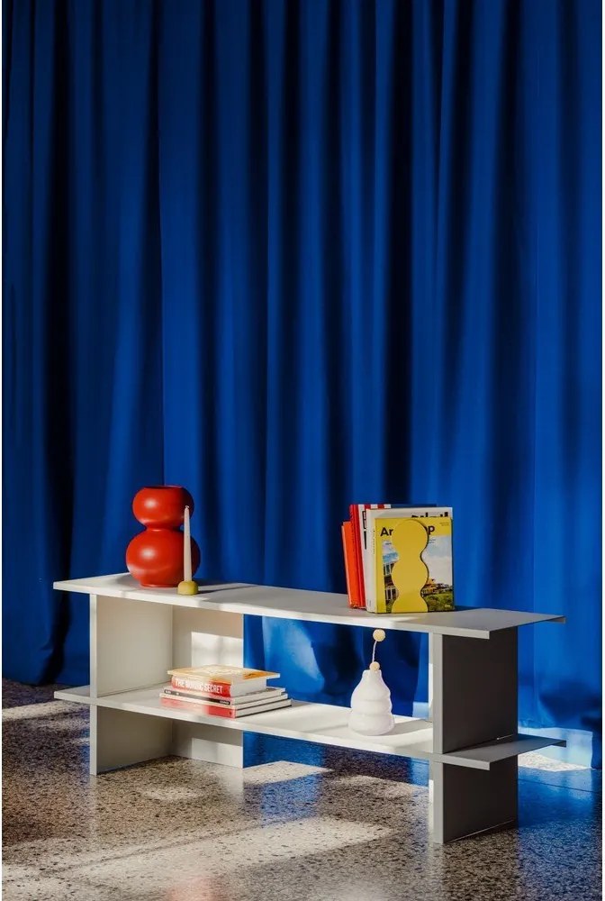 Jasnoszary metalowy regał 160x57x37 cm Hes – noo.ma