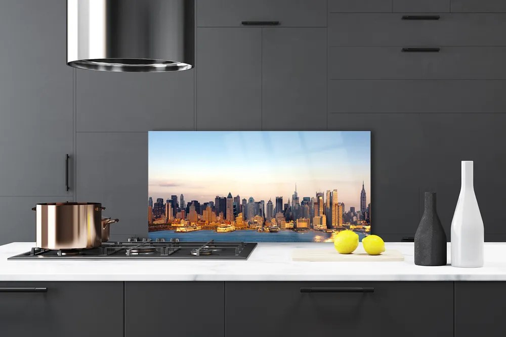 Szkło do Kuchni na Ścianę Architektura Europejskich Miast