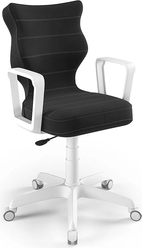 Krzesło obrotowe z podłokietnikami Norm White rozmiar 5 (146-176,5 cm)