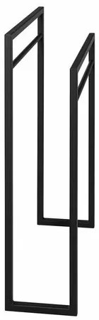 SAPHO Ska301 Ska stojak na ręczniki 55 x 79 x 20 cm, czarny matowy