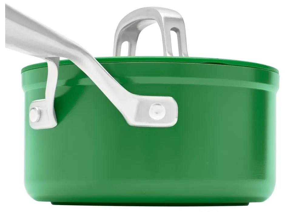 Garnek aluminiowy z pokrywką/z nieprzywierającą powierzchnią odpowiedni na indukcję 1,3 l Meda 3.0 – FABINI