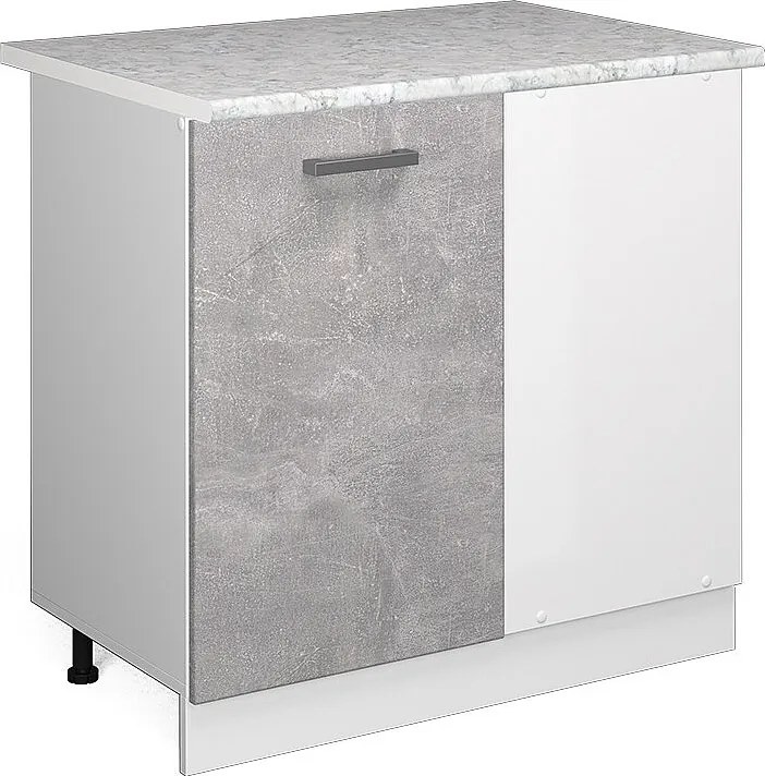 Szafka narożna beton 86x60x81.6 r-line