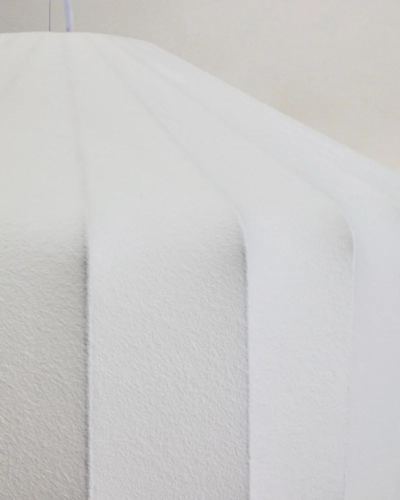 Biała lampa sufitowa z tekstylnym kloszem ø 51 cm Somar – Kave Home