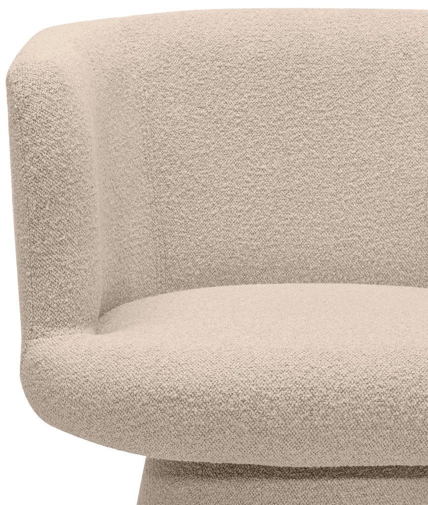 Obrotowy designerski fotel YATO, beżowy