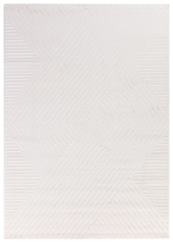 Dywan 3D nowoczesny Sahara Wstęga kremowy 80 cm x 250 cm