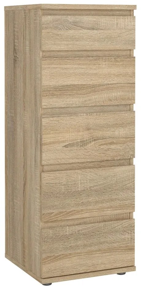 Wysoka komoda w dekorze dębu 40x107 cm Nova – Tvilum
