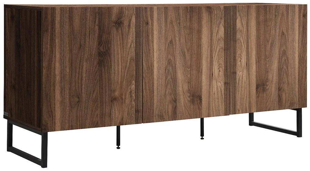Komoda 3-drzwiowa - Ciemny naturalny - CEVANIA