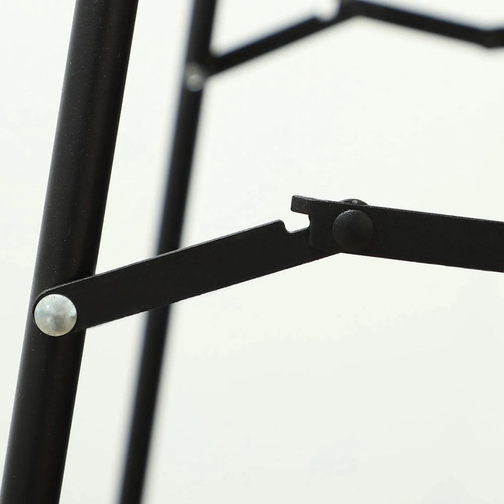 HOMCOM Pełnowymiarowe Lusterko bez Ramy, Wolnostojące/Montaż Ścienny, Metalowy Stojak, 50x150 cm, Czarne