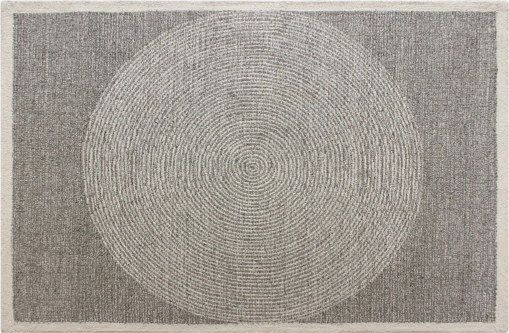 Dywan tuftowany 100% wełna - 200 x 290 cm - Szary - 1800g/m² - NELUNE
