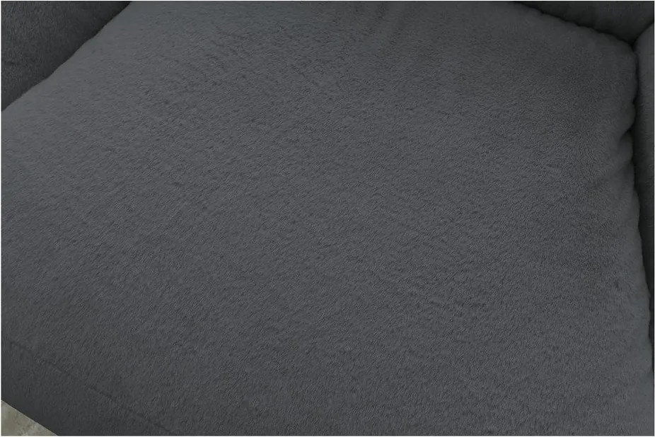 Ciemnoszary worek do siedzenia z imitacji futra Lilibet – Bobochic Paris