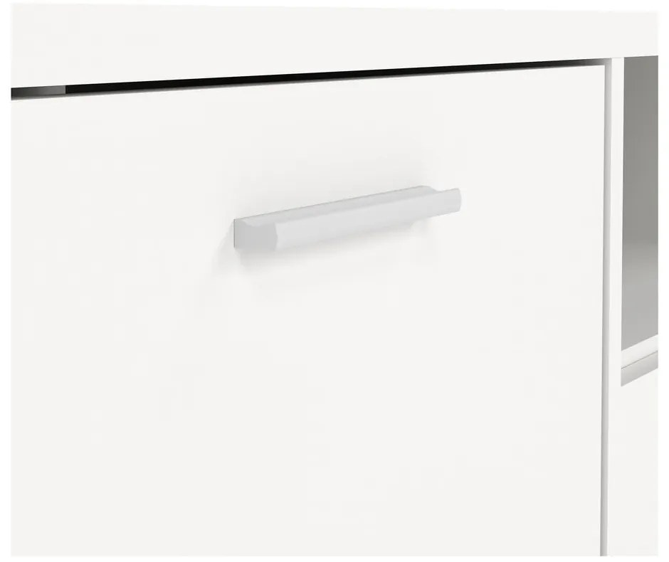 Biała szafka pod TV 147x38 cm Media – Tvilum