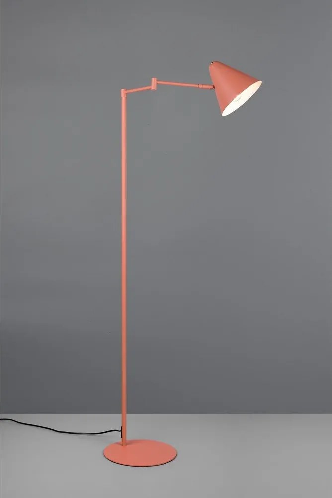 Pomarańczowa lampa stojąca z elastyczną konstrukcją (wysokość 126,5 cm) Cosima – Trio