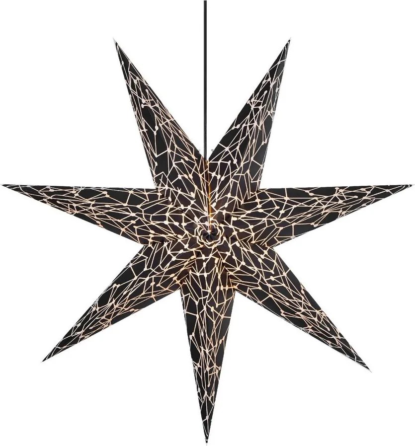 Czarna świąteczna dekoracja świetlna Karla – Markslöjd