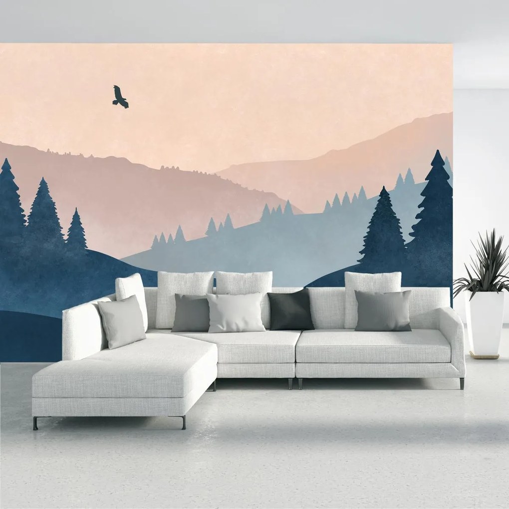 Fototapeta - Lasy górskie (196x136 cm)
