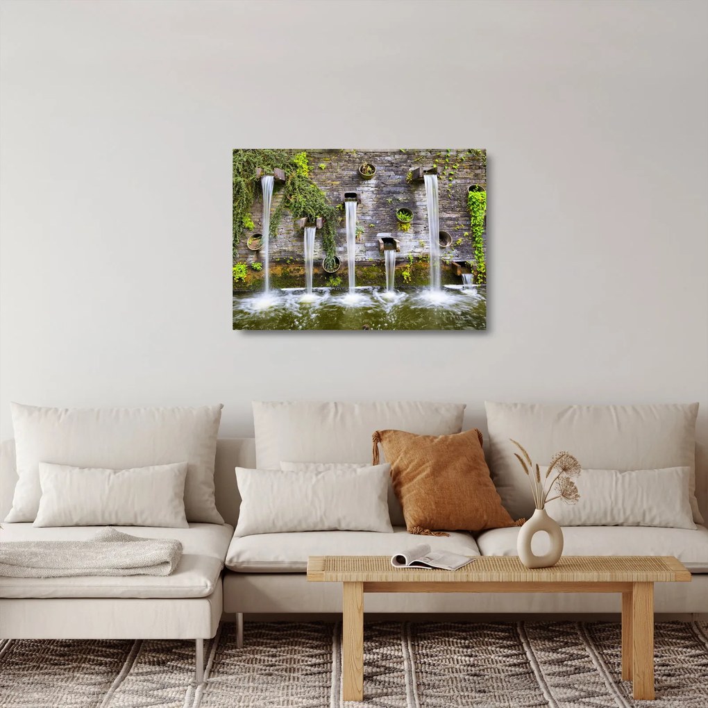 Obraz na szkle - Kamienny mur, Hamburg, Niemcy (70x50 cm)