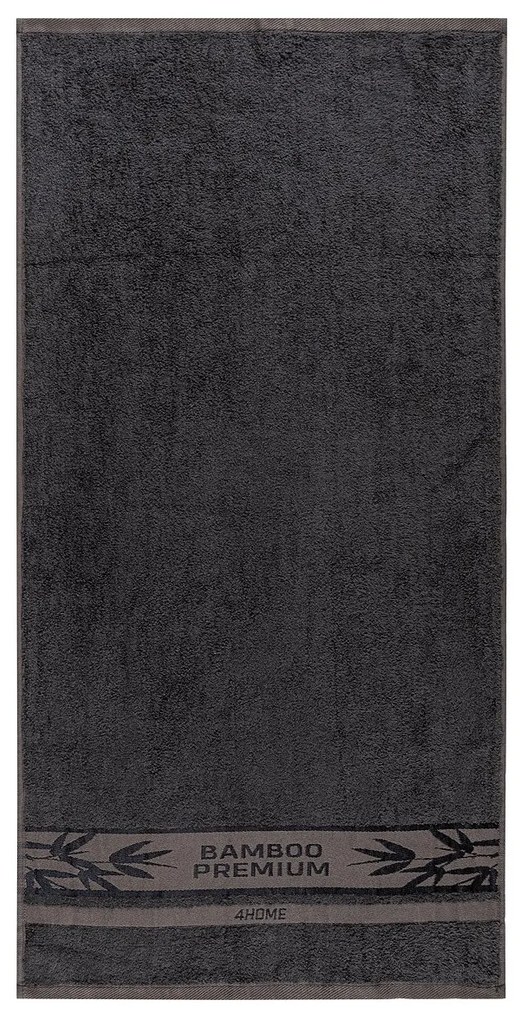 4Home Bamboo Premium ręcznik ciemnoszary, 50 x 100 cm, 2 szt.