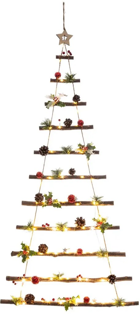 Choinka ścienna z gałęzi, 120 cm