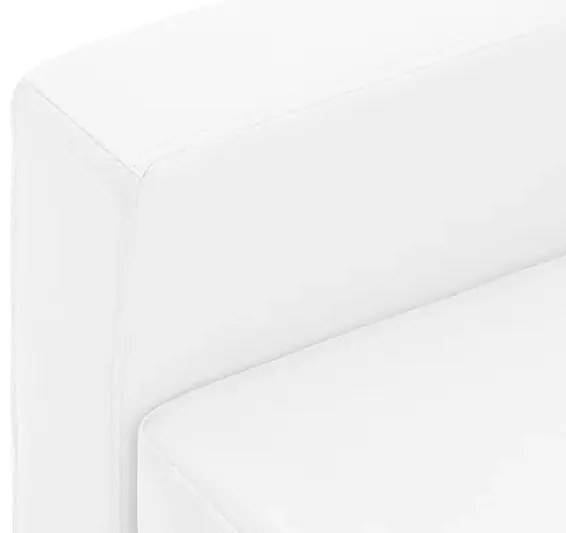 3-osobowa biała sofa z ekoskóry M0-M28