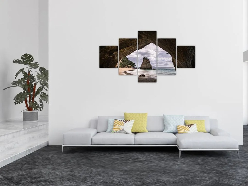 Obraz z jaskini, Nowa Zelandia (125x70 cm)