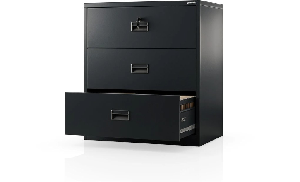 Szafa kartotekowa metalowa z 3 szufladami antracytowa, 900x1020x600 mm: SARA XL V3