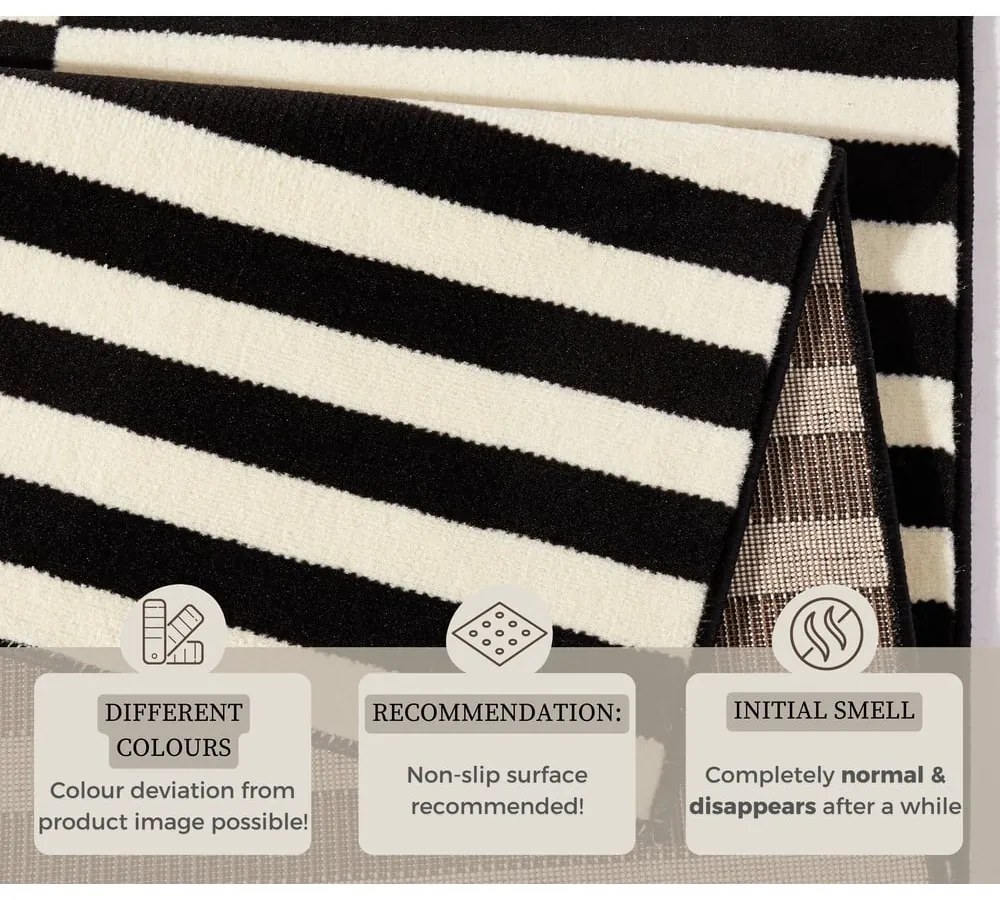 Czarny/kremowy dywan 200x290 cm Gloria – Hanse Home