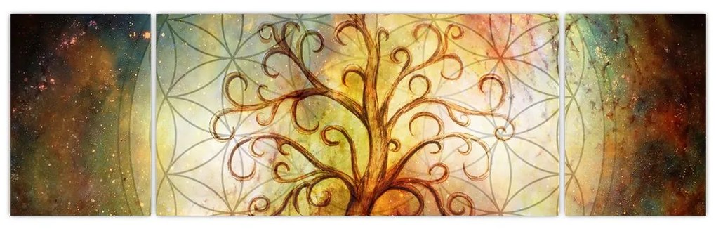 Abstrakcyjny obraz drzewa (170x50 cm)