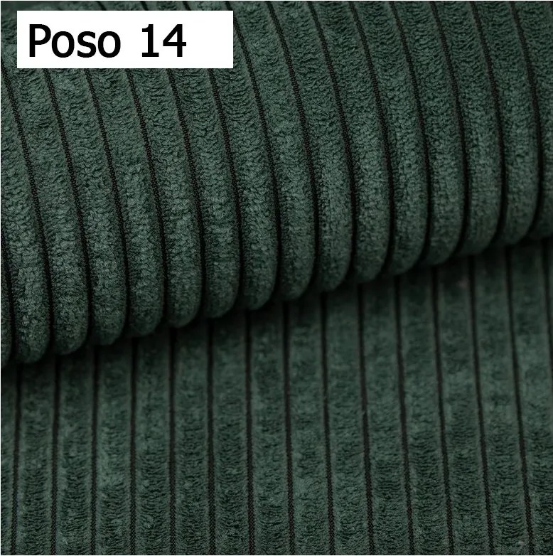 Kanapa KASJO Uniwersalny Sofo-Narożnik z funkcją spania i poduszkami, 2x pojemnik POSO 014 Zielony DOMOHOME