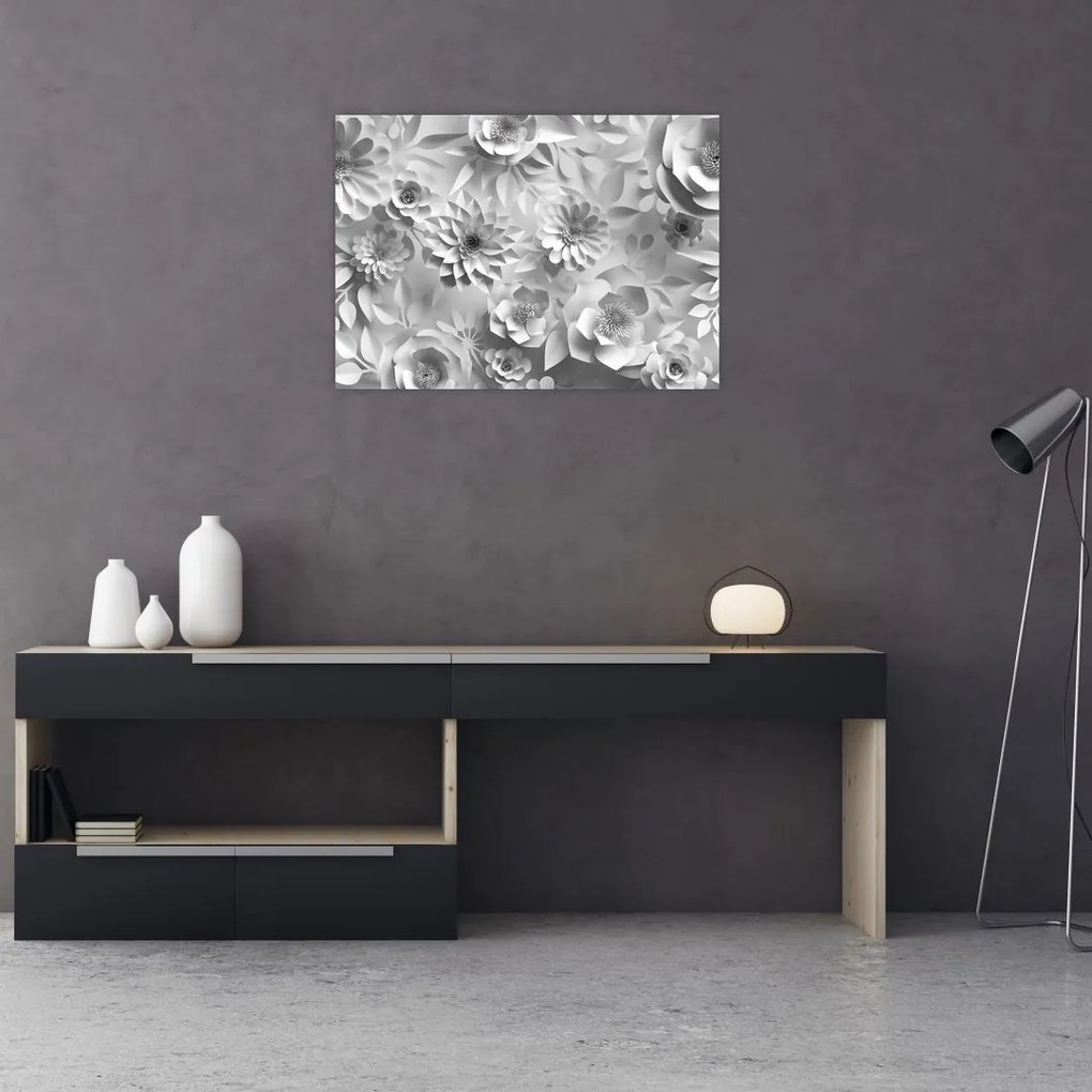 Obraz - Białe kwiaty (70x50 cm)