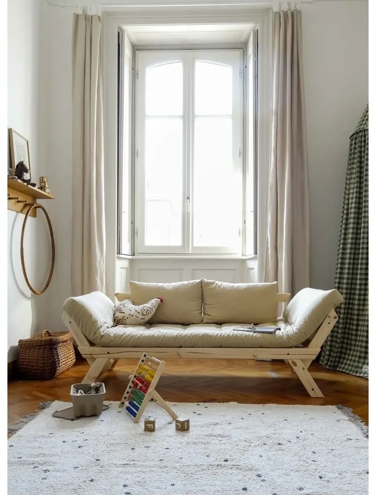 Sofa rozkładana Karup Design Bebop Natural Clear/Linen Beige