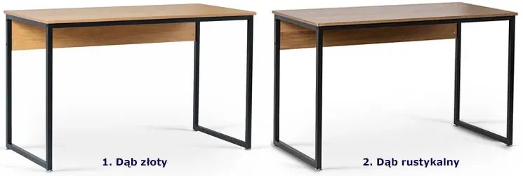 Minimalistyczne biurko do pracy dąb złoty T6-S57