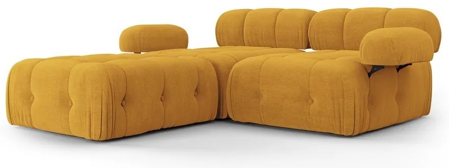 Musztardowy narożnik Ferento – Cosmopolitan Design