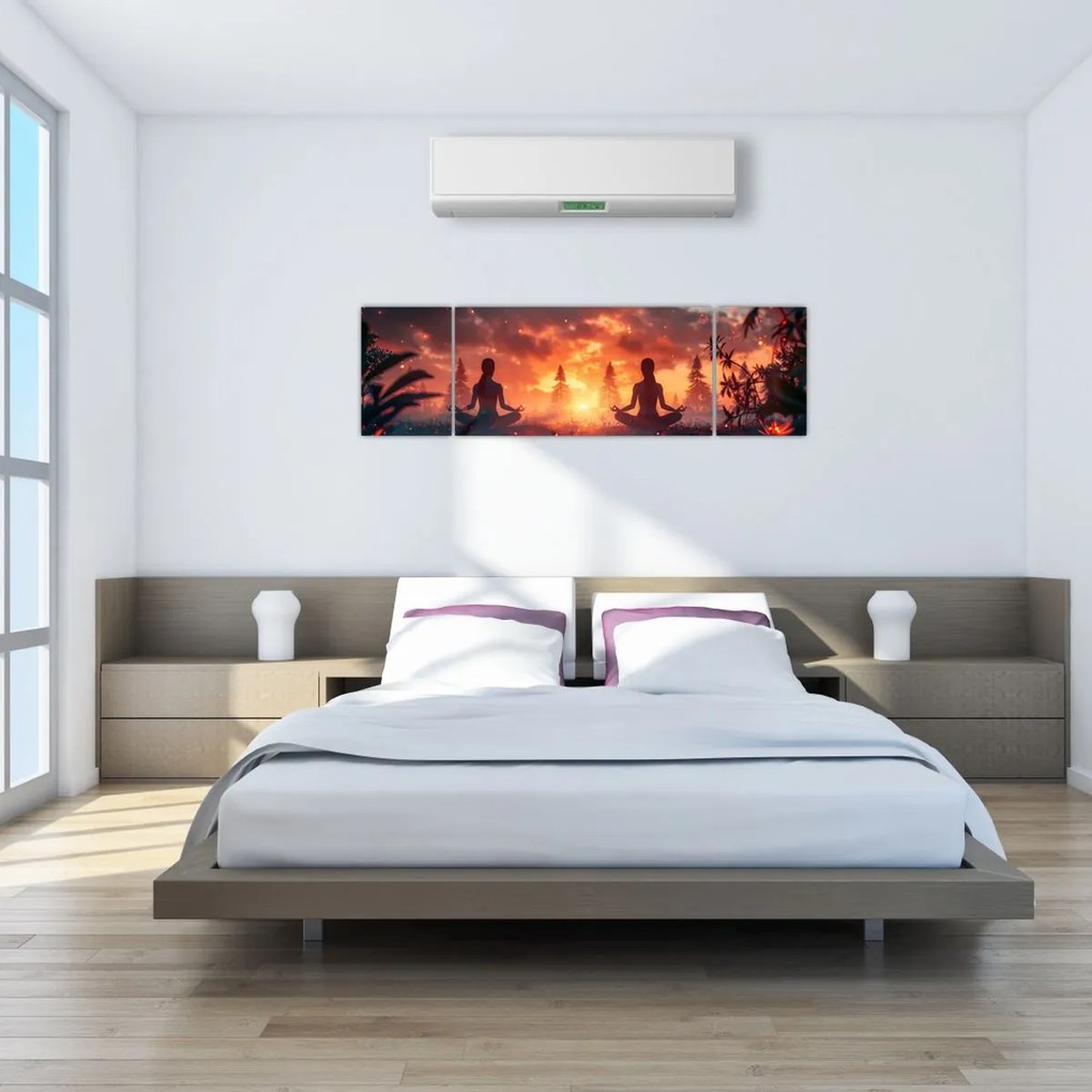 Obraz - Joga w przyrodzie (170x50 cm)