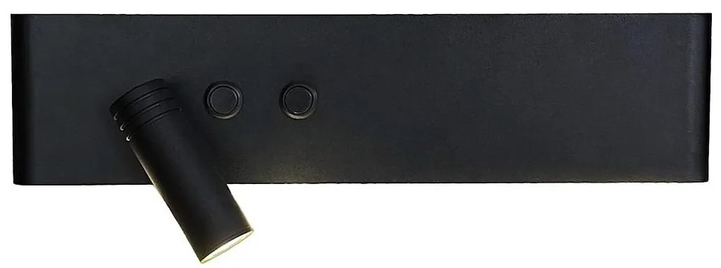 LED kinkiet punktowy RESORT LED/10W/230V + LED/3W czarny lewy