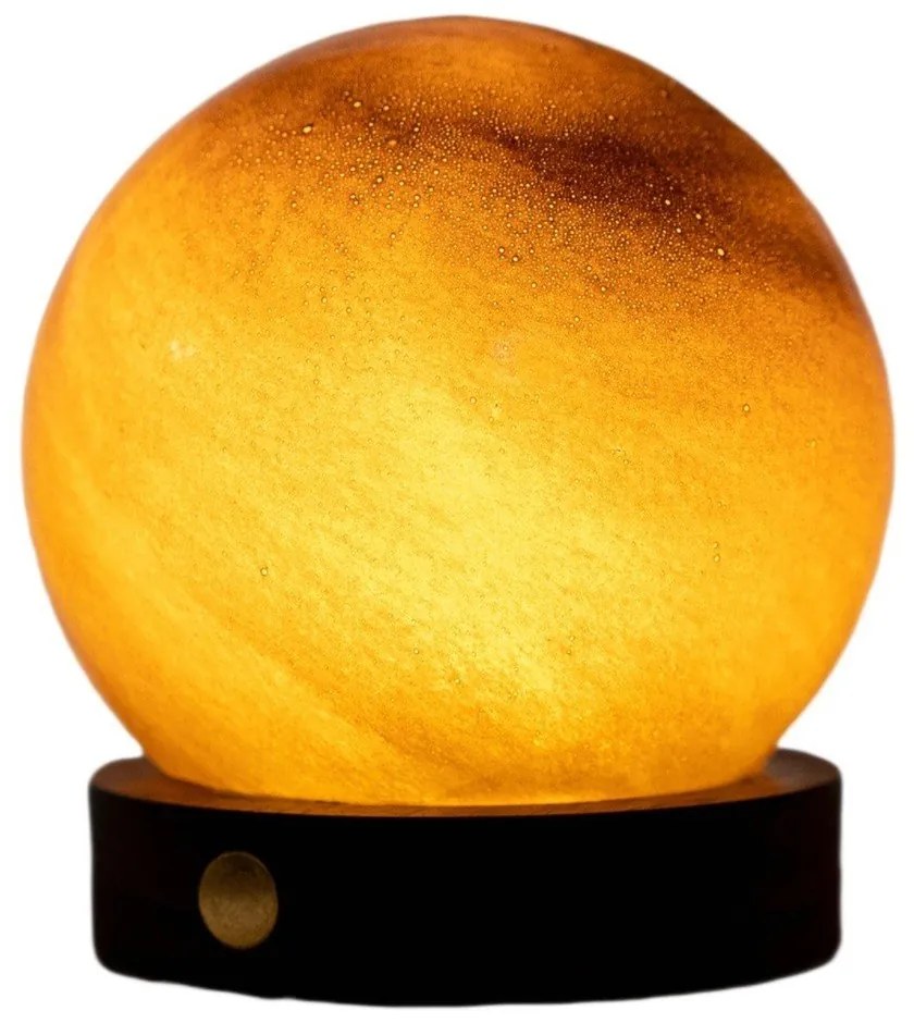 Ciemnobrązowa dekoracja świetlna na USB ø 8 cm Sand Storm – Gingko