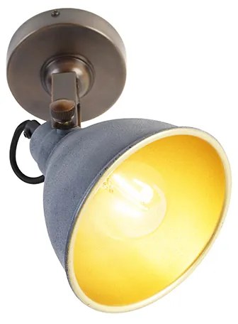 Industrialna lampa ścienna betonowa z miedzią regulowana - LikoPrzemysłowy Oswietlenie wewnetrzne