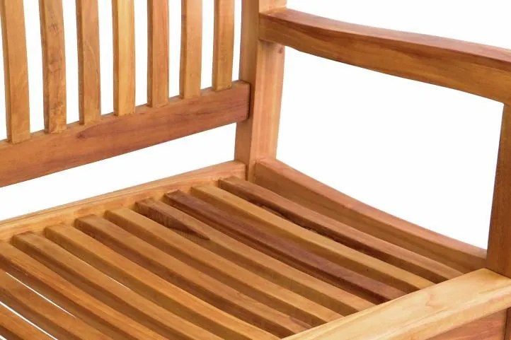 Ławka ogrodowa 3-osobowa 180 cm drewniana