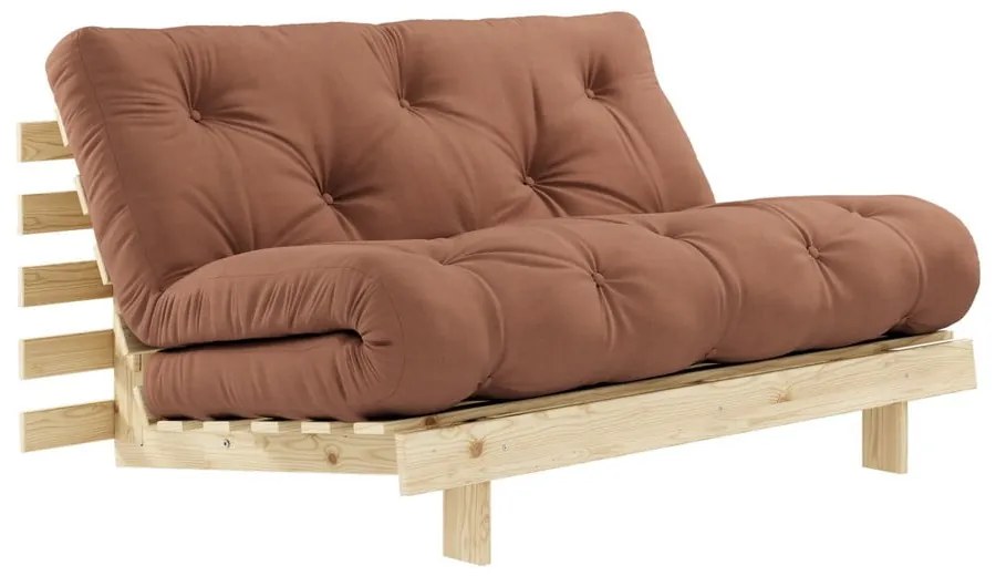 Sofa wielofunkcyjna Karup Design Roots Raw/Clay Brown