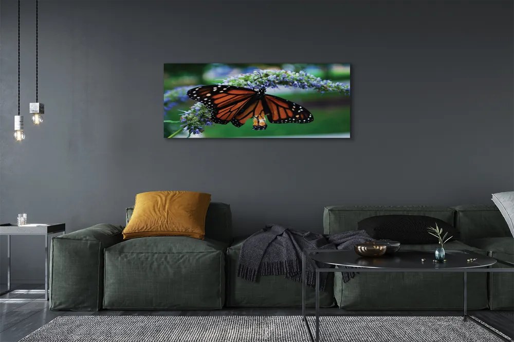 Obraz na płótnie Motyl na Kwiatuszku