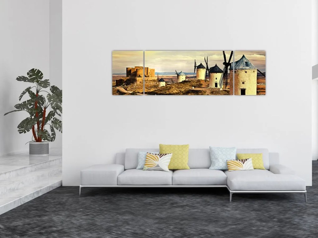 Obraz - Wiatraki (170x50 cm)