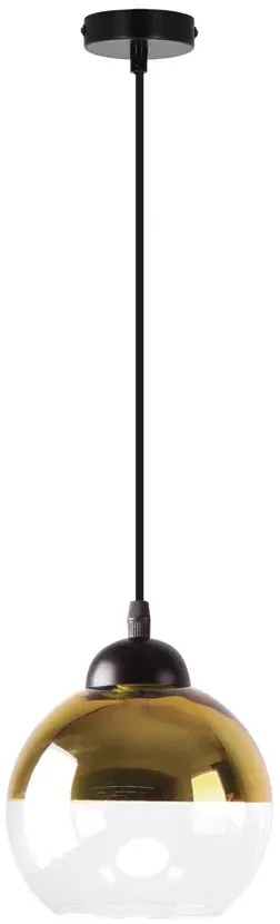 Nowoczesna czarno złota lampa wisząca - 4X D235 Z8-H95