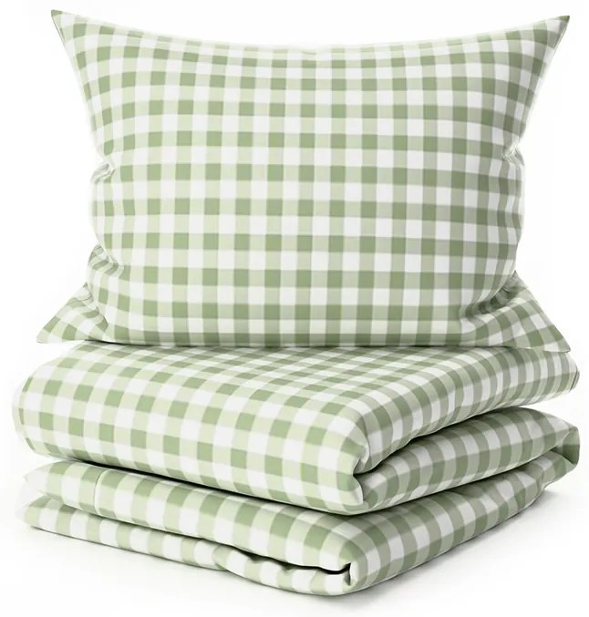 PrzytulneMieszkanie.pl PrzytulneMieszkanie.pl Pościel krepowa do łóżeczka Renforcé GRENTIS zielona Rozmiar pościeli: 45 x 65 cm | 90 x 140 cm