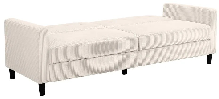 Biała sztruksowa rozkładana sofa 82 cm Hartford – Støraa