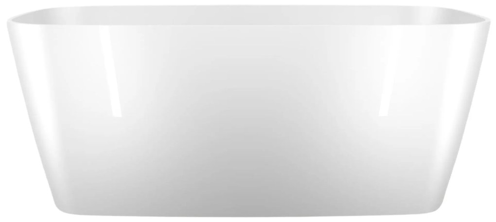 Wanna wolnostojąca NAVI owalna biała z konglomeratu 150 x 70 cm bez przelewu cienki rant | Różne kolory korków : Kolor korka - Chrom