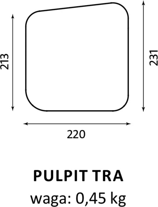Krzesło konferencyjne z pulpitem Fen 4L ARM TRA