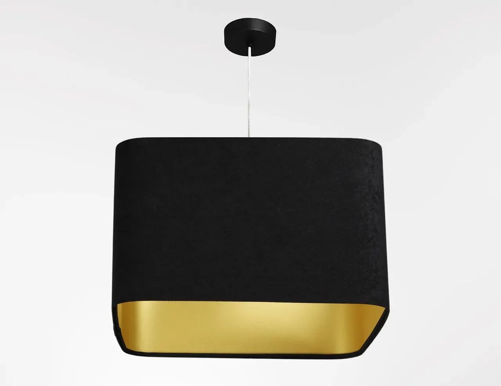 Lampa wisząca KWADRO SUE 40w30 czarna/złota BPS KONCEPT